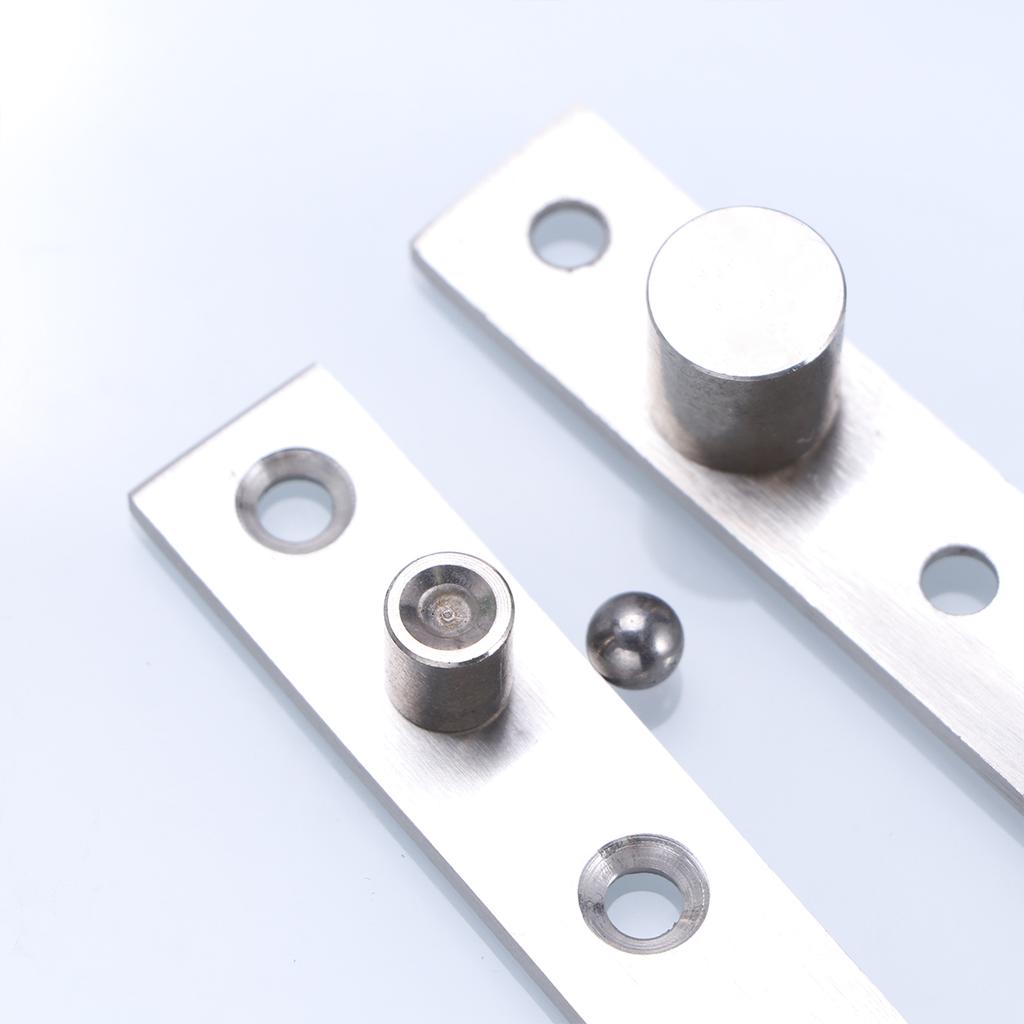 1Pcs 360 Degree Rotating Door Hinge Stainless Steel Safe Reliable Pivot Shaft Furniture Hinges for Cabinets Doors Up Down