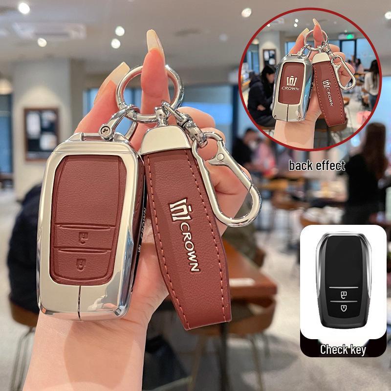 High-Quality Metal Leather Buckle for Toyota Crown 14th Gen Key Case