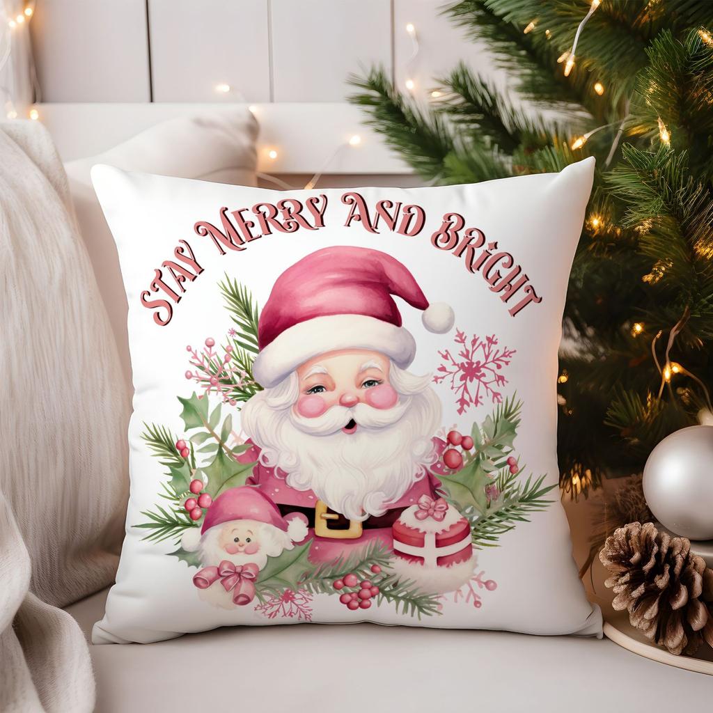 Popular Christmas Pillowcase Office Seat Cushion Home Bedside Pillowcase