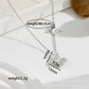 French Translucent Green Water Droplet Blue Ocean Necklace Collarbone Chain Snake Bone Fashionable Personality Titanium Steel Gold-plated Necklace