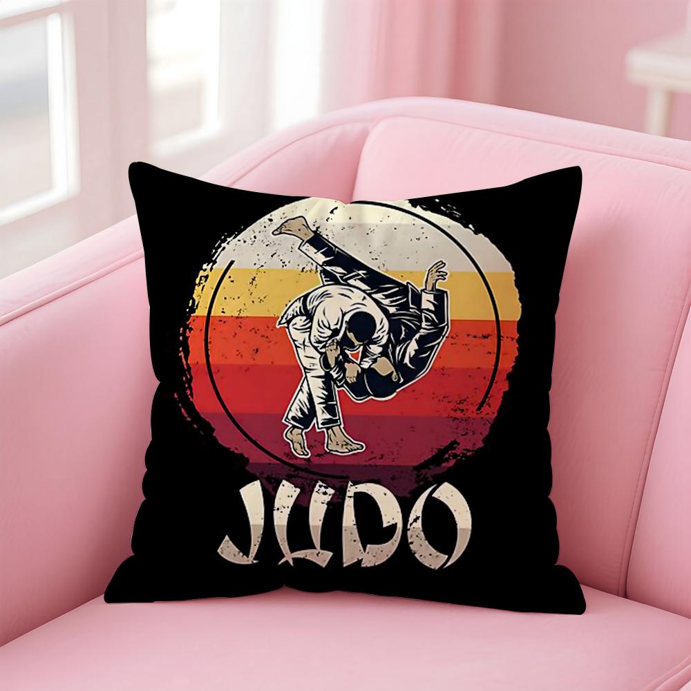 Sportovní Judistické Bojové Umění Povlak na Polštář Domů & Auto Víceúčelový Povlak na Polštář - Oboustranný, Měkký & Odolný pro Každodenní Použití