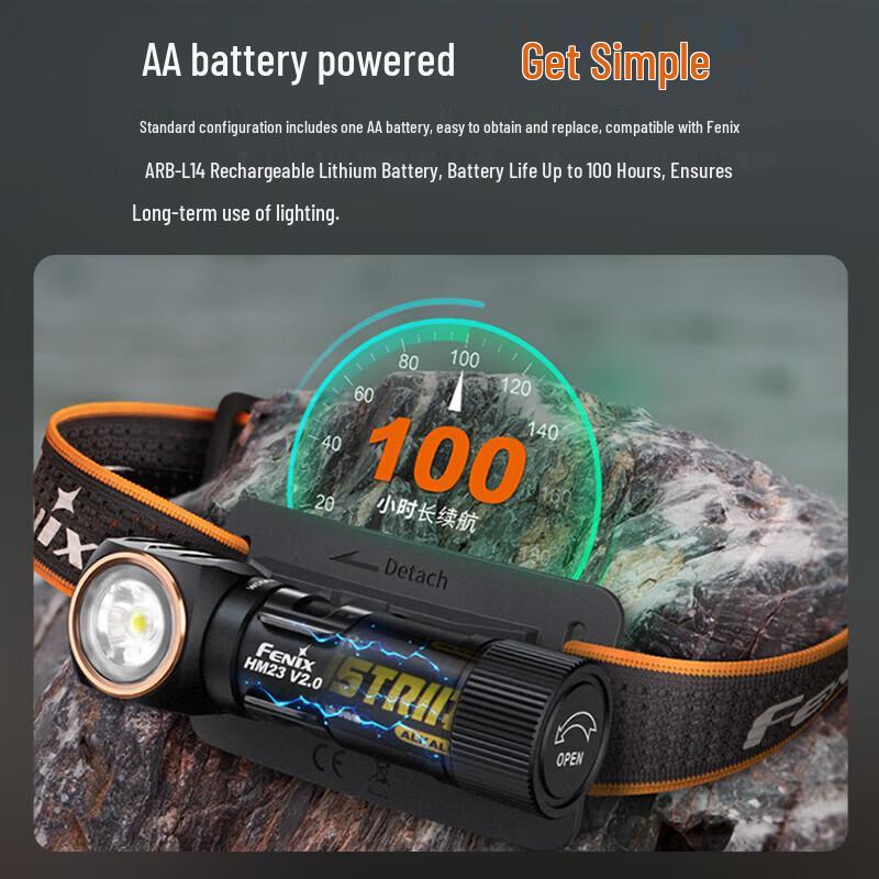 Fenix HM23 V2.0 Ultralight Trail Running Headlamp