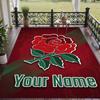 Custom Text Printed Rug England Rugby Non Slip Floor Carpet For Home Room Decor