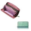 HENLY COAT Women's Align Maya Long Wallet, Made by a Local Wallet Maker. Made In Italy with Cowhide Leather, a Color-Combo Design, Vertical Card