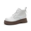 Small Retro Martin Boots Women's Shoes 2025 New Fashion Simple Casual Color Matching Versatile Thick Sole Height Increase