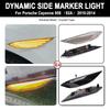 2Pcs For Porsche Cayenne 958 92A 2010-2014 Dynamic LED Side Marker Lights Turn Signal Blinker Indicator Lamps OEM#95863107100