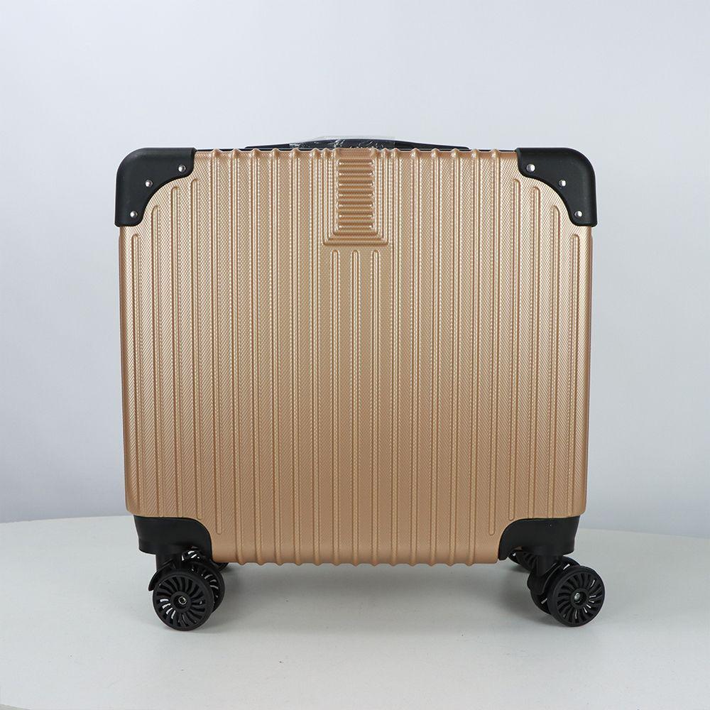 Lightweight 18" Mini Trolley Suitcase with Universal Wheels & Combination Lock