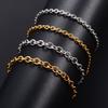 Classic Stainless Steel Bracelet Link Rolo O Chain for Women Men Gold Metal Jewelry Wristband Anklets Ankle Hand Chain