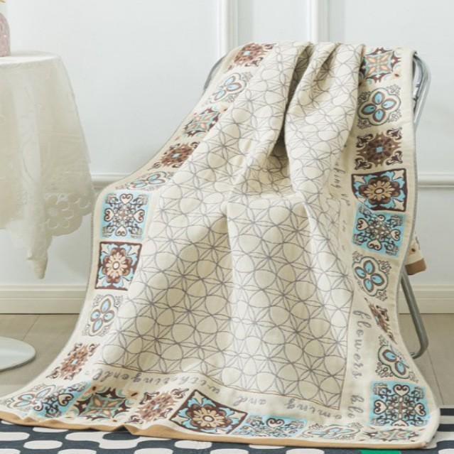 New Soft Ethnic Style Sun God Cotton Bath Towel - Skin-friendly & Absorbent