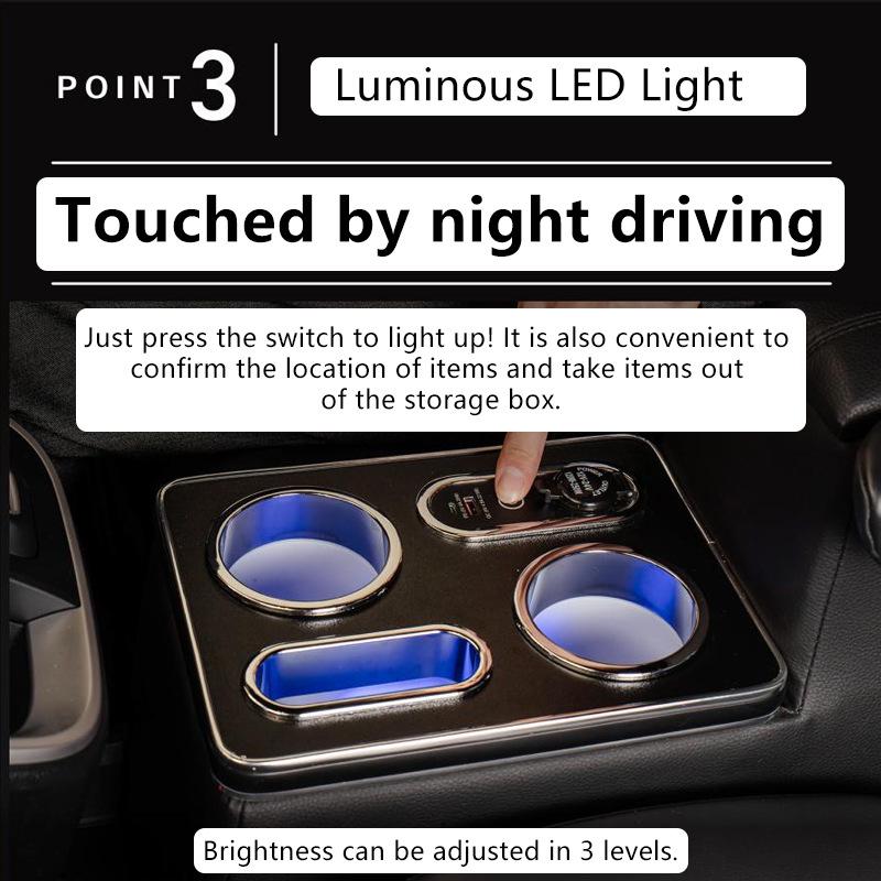 Toyota Noah 90 Series & Voxy 95 Series Multi-functional Armrest & Storage Box for Commercial Vehicles.