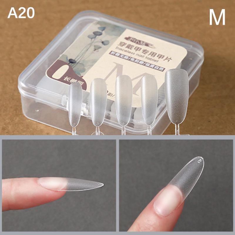 100Pcs/Box False Nails Press On Nails Coffin Artificial Nails Clear Fake Nail Tips For Extension Manicure Tool