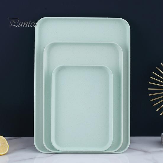 Multi-use Large Capacity Serving Tray Plastic Practical Food-grade Storage Tray for Home