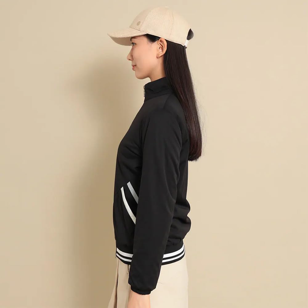 Callaway Blouson Stretchy and Golf Outerwear C23215202 M Women's Water-Repellent Full-Zip (Star Stretch Windproof) / / 1010_Black