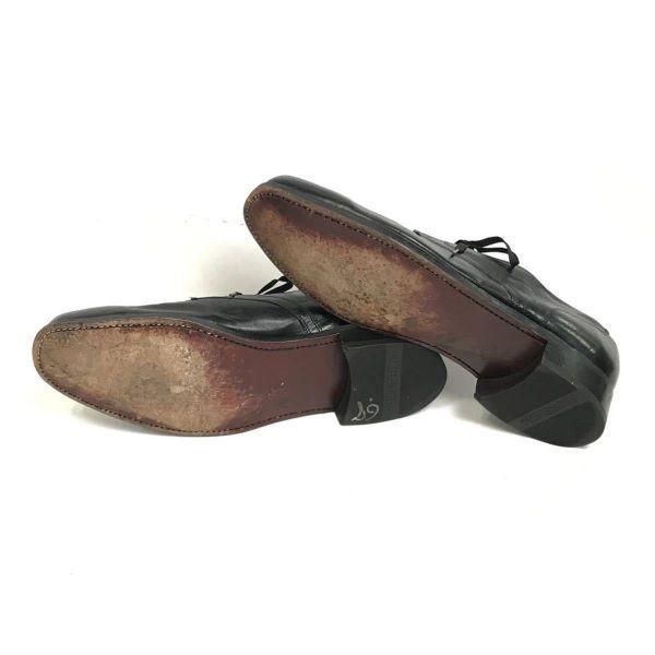 Vintage Florsheim Vollleder U-Tip Schuhe Schwarz 11D 28.5-29.0(GEBRAUCHT)