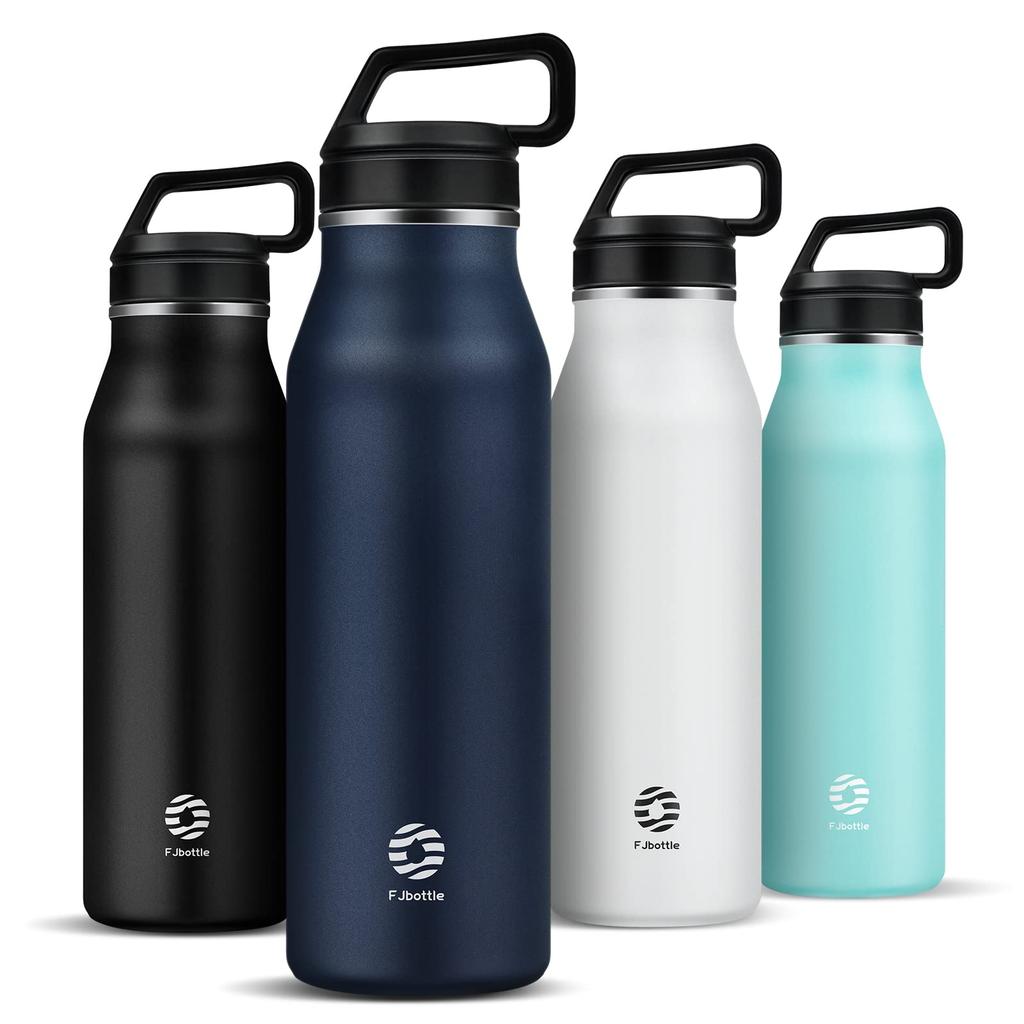 FJbottle 1.2 Liter Vacuum Insulated Stainless Steel Water Bottle, Keeps Hot or Cold, Direct Drinking, Simple, Stylish, Lightweight, Thermos Flask,