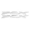 Pair Motorcycle Sticker 3D Flexible Plastics Side of Logo Decal Part for Honda Pcx 150 125 2017‑2019Silver