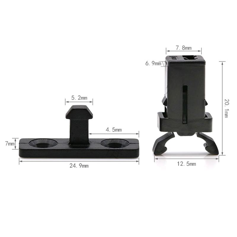 10 Pezzi Bianco Nero Pr-001 Piccolo Interruttore Serratura Porta Serratura Per Condizionatore D'aria Ms Set Scatola Superiore TV Evd Dvd Coperchio Porta