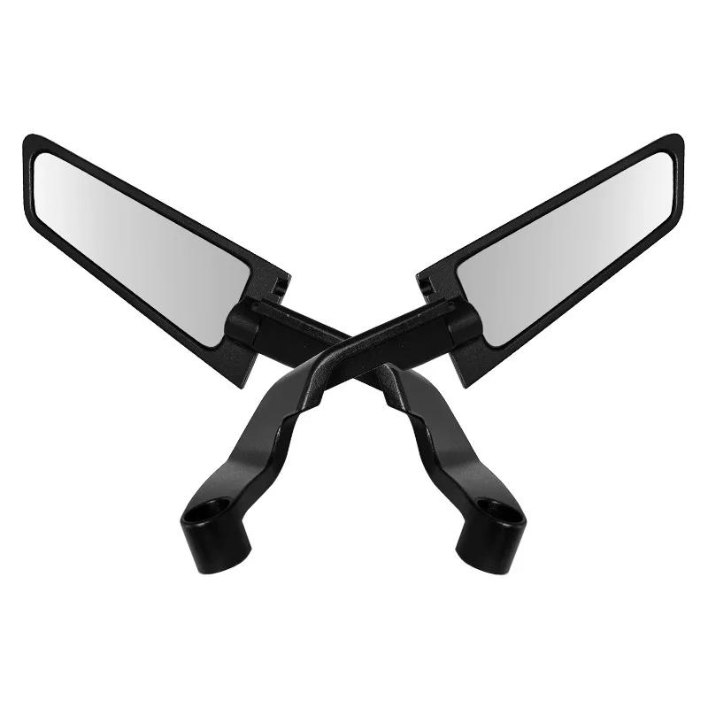 1 Pair Universal Fit for KTM Motorcycle Rearview Mirrors, Foldable Design, Flat Lens Side Mirrors for Street And Track Use