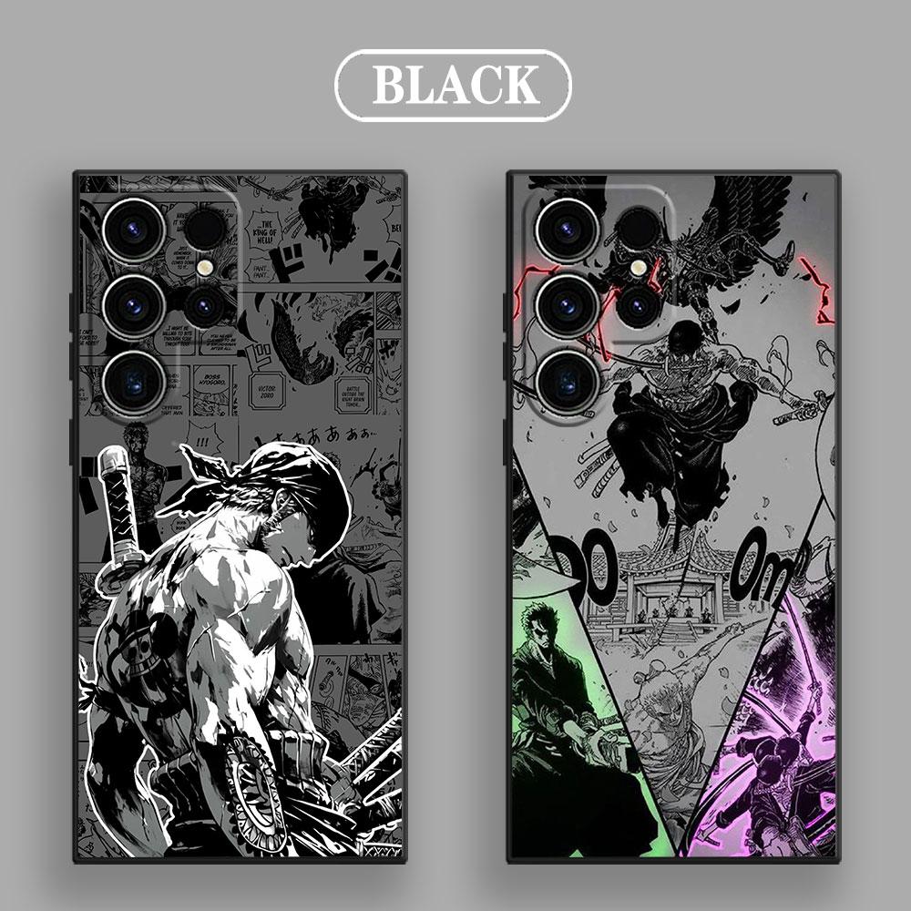 Ones P-Pieces Zoro Manga Phone Case For Samsung Galaxy S25 S24 S23 S20 S21 FE S26 S22 Ultra 5G S26 Plus S25FE Soft Silicon Cover