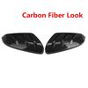 Pair Car Rearview Mirror Cover Glossy Black/Carbon Fiber Side Door Mirror Cover For Honda Civic 10th 2016 2017 2018