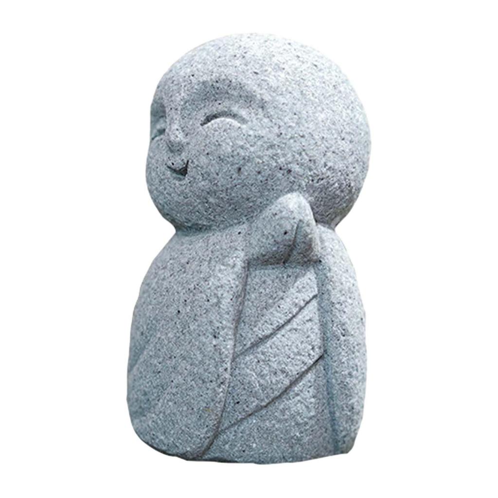 Zen Buddha Sculpture Creative Fish Tank Ornament Resin Figurine Aquarium Decor for Room Bedroom Landscape Fountain Outdoors