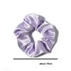 Korean Puff Hair Loop Crystal Satin Hair Scrunchie Fashion Ruffle Headband  for Meatball Head