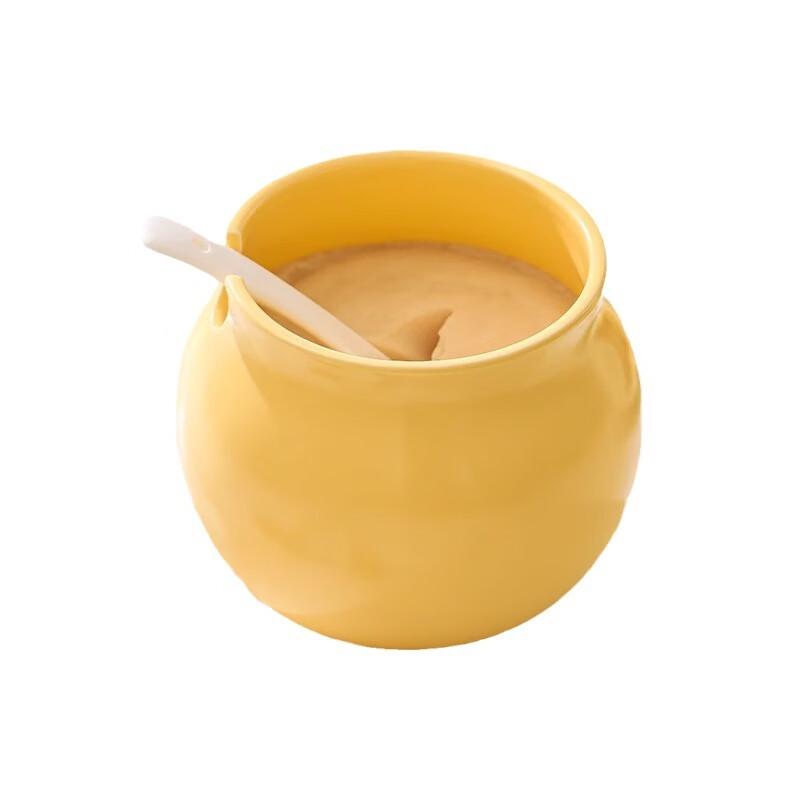 Ceramic Lard Oil Storage Jar with Lid