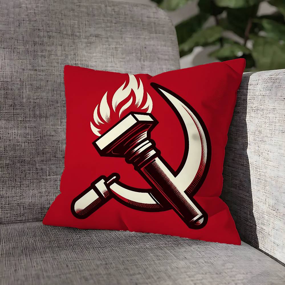 Soviet USSR CCCP Pillow Case For Sofa Decor Car Office Room Printing Cushion Cover Decorations and Protector