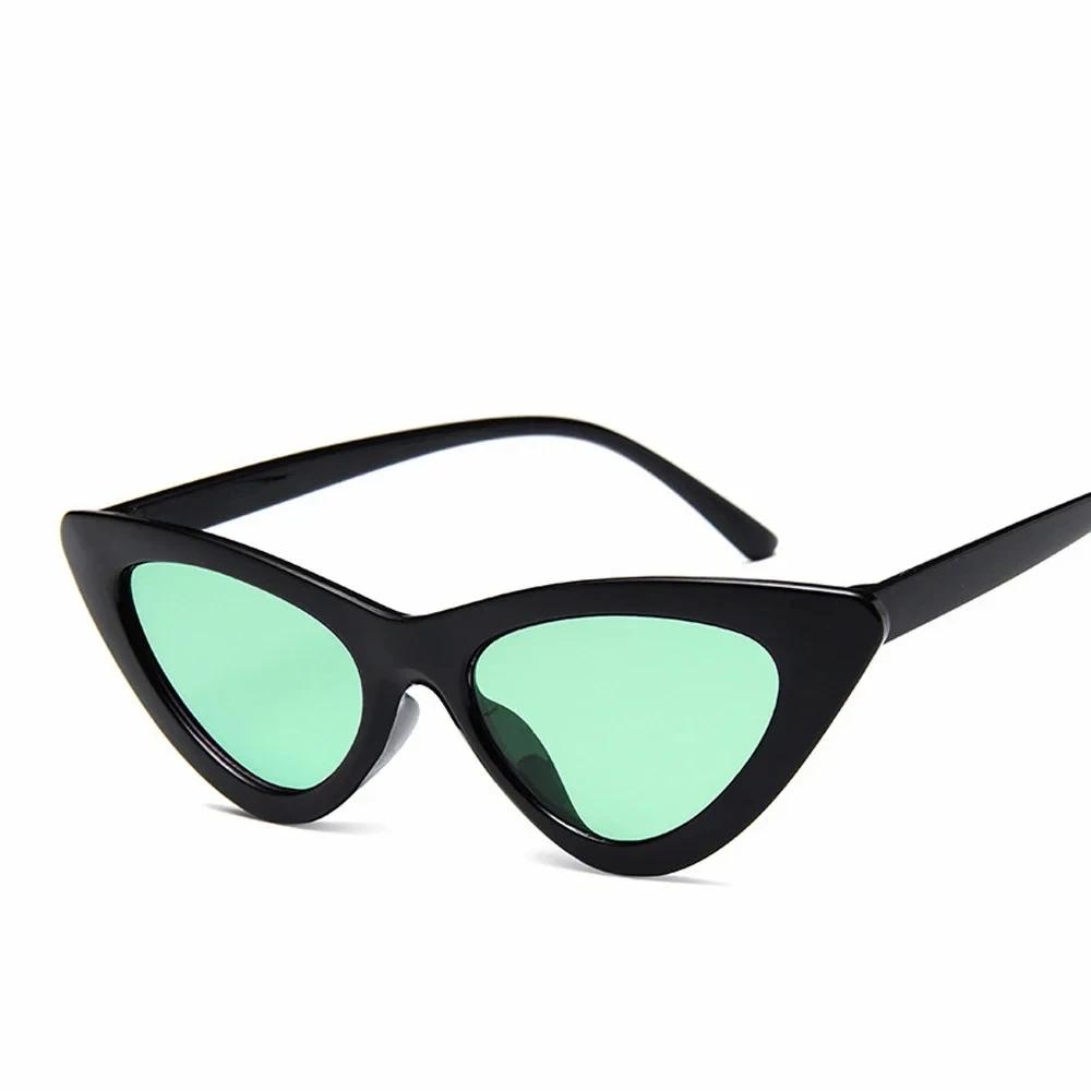 

Винтажные солнцезащитные очки Cateye, женские сексуальные ретро маленькие солнцезащитные очки «кошачий глаз», брендовые дизайнерские красочные очки для женщин, Oculos De Sol As Picture