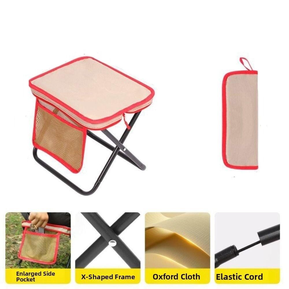 Wear-resistant Camping Folding Stool Strong Load-bearing Folding Handbag Stool Camping
