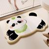 Cartoon Puppy Imitation Cashmere Floor Mat: Absorbent, Insulating Door Mat for Shower Room