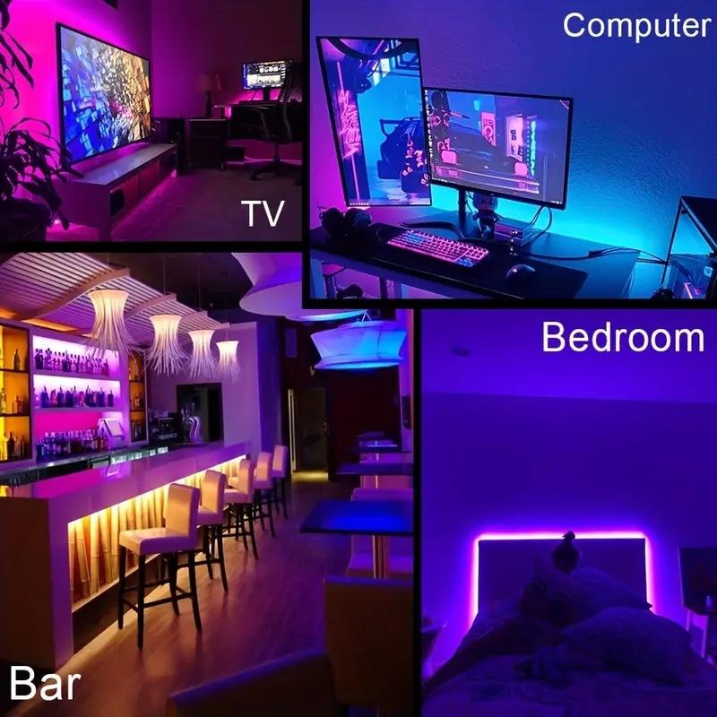 24V 5M 10M 20M 30M RGB LED Lights Strip Room Lamp Tape Music SYNC APP Remote Control Lus Led for Home Decor TV Backlight