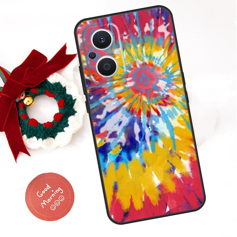 Rainbow Spiral Tie Dye Funda For OPPO Reno 14 F 13F 12F 11F 10 11 12 13 Pro 7 8 Lite OPPO Find X5 X6 X8 X9 Pro Case