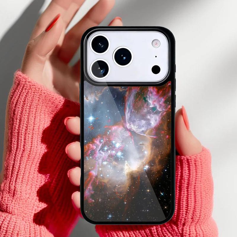 Outer Space Phone Case for iPhone 17 Air 16e 15 14 13 Pro Max Back Cover for 12 11 Pro Coque
