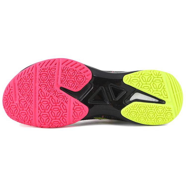 New LiNing Thunder Cushioned Slip Resistant Abrasion Resistant Breathable Low Top Badminton Shoes Men's Black AYAR037-2
