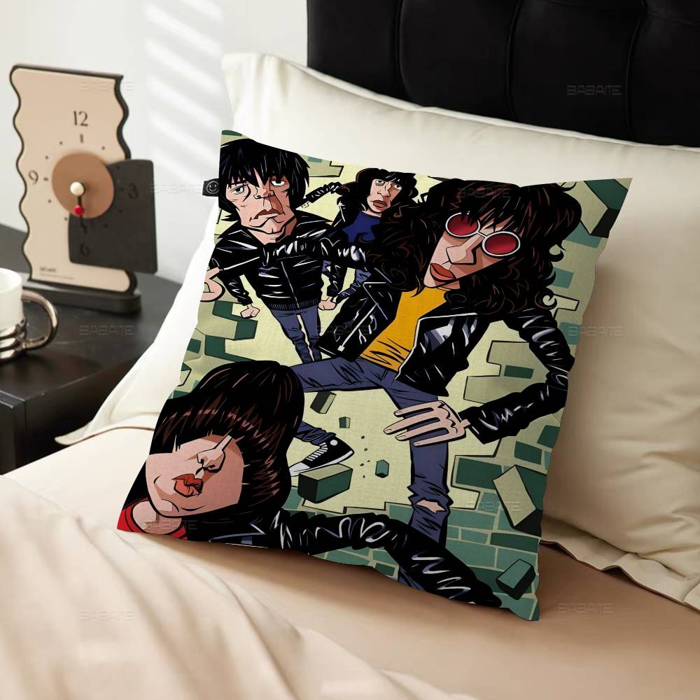 Band Rock R-Ramones Maple Design Cushion Cover Happy Autumn Harvest decor Holiday Decorati Pillow Cover