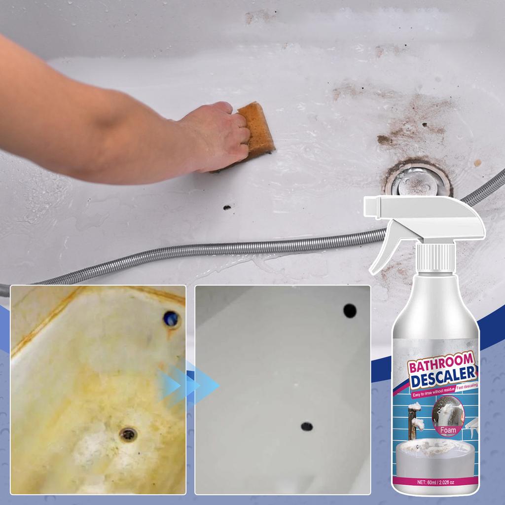 1-5PCS Bathroom Descaler Foam Cleaner Quickly Remove Stubborn Stains Cleaner Versatile Rinse Cleaning Foam Spray For Household