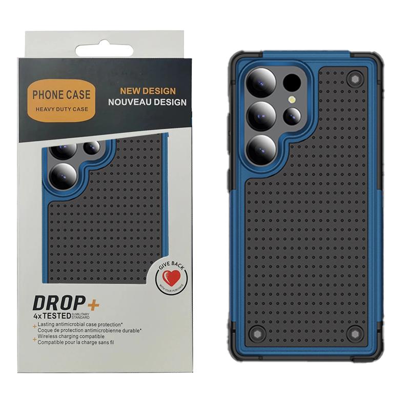 Heavy Duty Rugged Armor Heat Dissipation Hole Phone Case for Samsung S26 Ultra S25 S24 S23 Plus Shockproof Protect Hard Cover