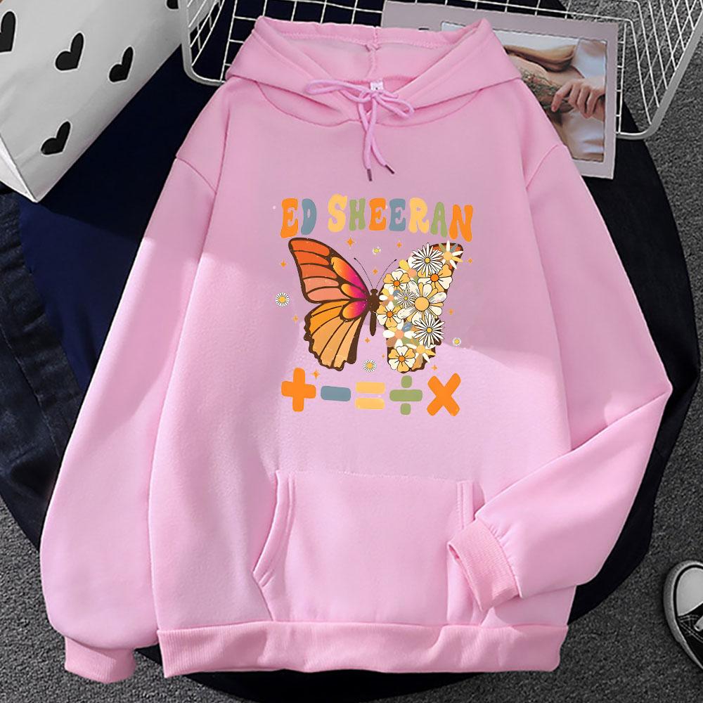 Ed Sheeran 2023 Tour Hoodie Mode Ästhetik Sweatshirt Lässige Streetwear für Männer/Frauen Kleidung Winter Fleece Rundhals Pullover