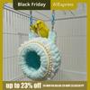Versatile Thickened Parrot Nest Swing Warm Cozy Parrot Nest House Candy Color Breathable Hamster Sleeping Nest Autumn Winter