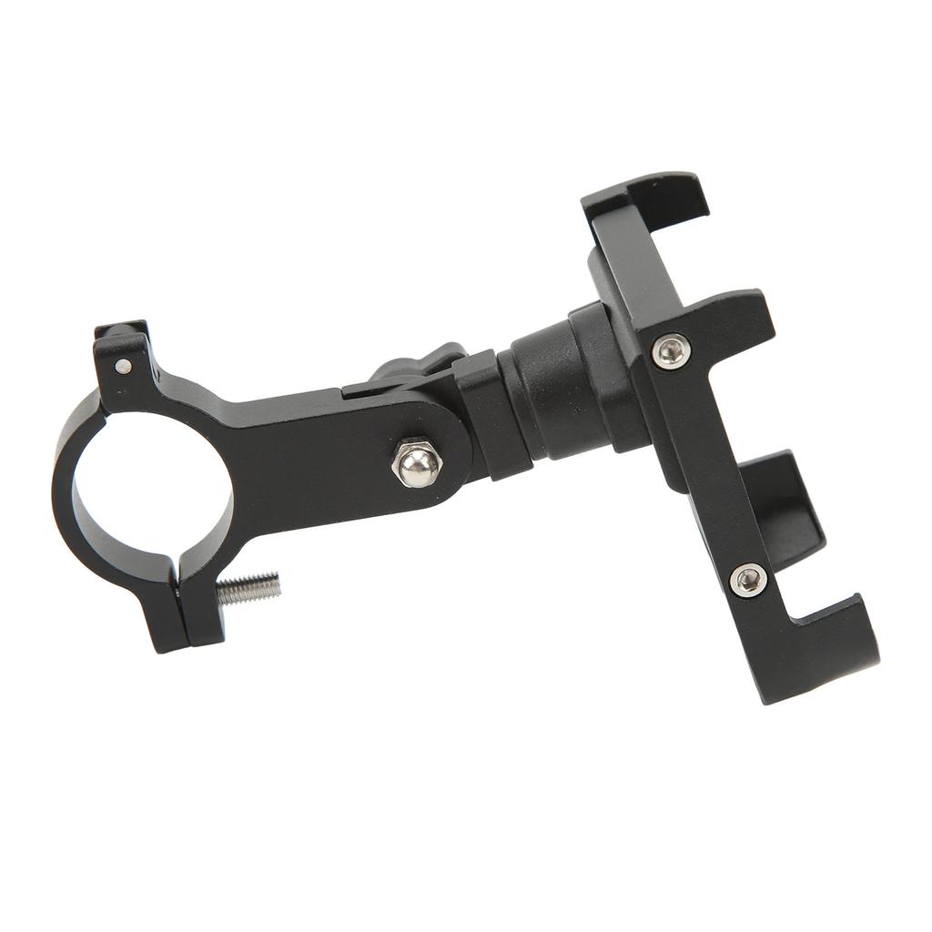 Bicycle Mobile Phone Holder with 360 Degree Rotation Handlebar Mounted Phone Holder for Smart Phone Black