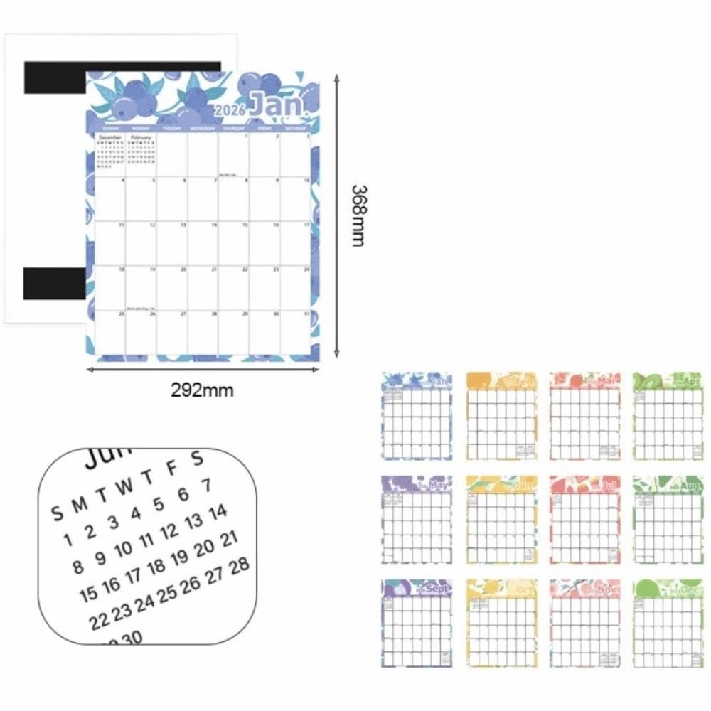 Smudge-proof Daily Planning Calendar 12-month Schedule Planner New Countdown Calendar  Home Use