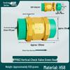6/4 PPR Hot Melt Full Copper Check Valve, Horizontal/Vertical, 1-Inch Double Union, One-Way Tap Water Pipe Valve.