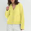 Women's Solid Color V-neck Pocket Knitted Cardigan With Loose And Soft Texture Design, Sweater Jacket