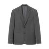 Men's Heathered Notch Lapel Business Suit Jacket