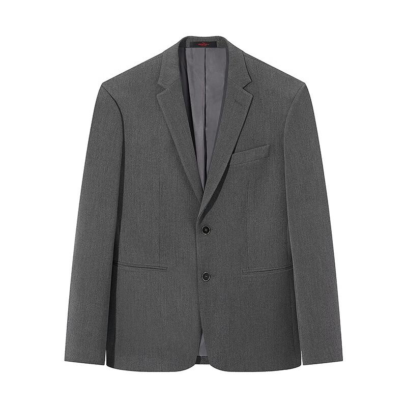 Men's Heathered Notch Lapel Business Suit Jacket