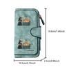Trash Can Witch Long Zipper Wallet, Large Capacity Card Holder, Unisex Clutch Bag, Fashionable Zipper Coin Purse, Suitable for Daily Use, A Great
