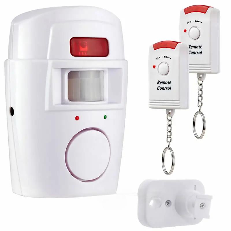Wireless PIR Motion Sensor Detector Alarm With 2 Remote Controls Door Window For Home Shed Garage Carvan Alarm Security System
