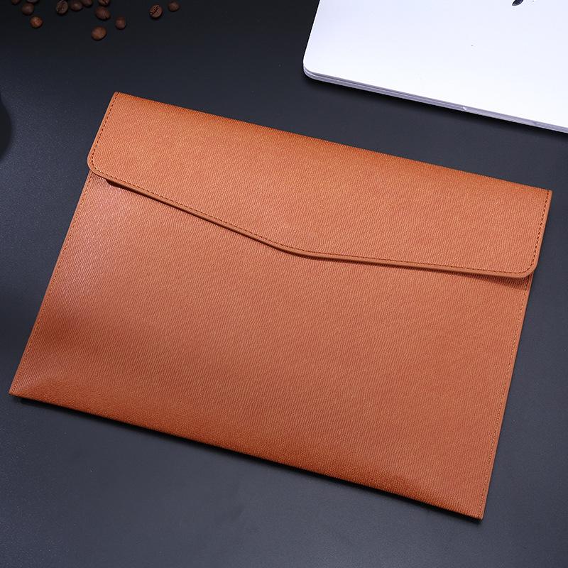 Large Capacity A4 Leather File Bag - Multifunctional Business Office Folder