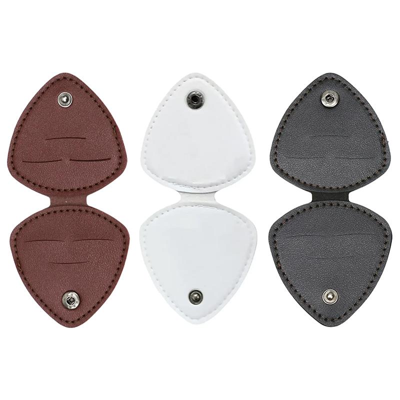 Guitar Picks Holder For Acoustic Electric Guitar, Variety Pack Picks Storage Pouch Box, Pu Leather Plectrums Bag